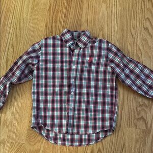 The Beaufort Bonnet Company Red and Blue Button Down Shirt